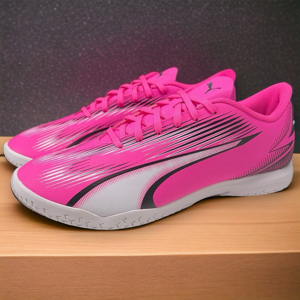 Puma Ultra Play It Mens 10.5 Indoor Soccer Shoes Poison Pink NEW!